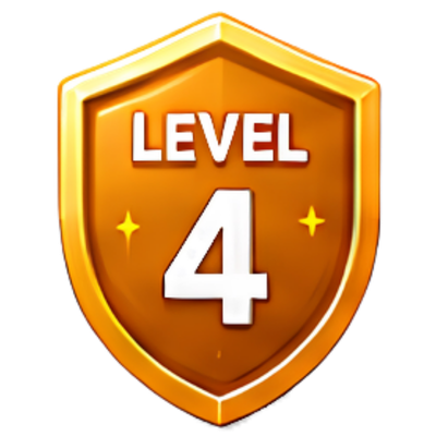 Level 4 Achiever badge